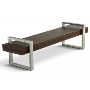 ISO9001 Certificate 400mm Width Cast Iron And Wood Park Bench