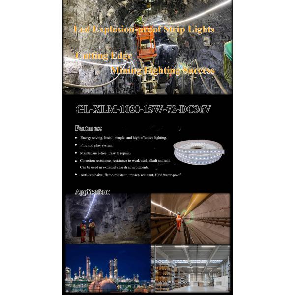 Mining led strip light super bright SMD5050 for underground lighting 5m 10m Flexible Light