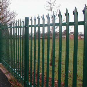 Green Hot Dipped Galvanized Europe Palisade Fence for Park