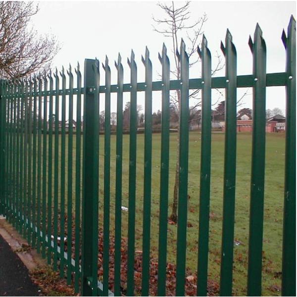 Buy Green Hot Dipped Galvanized Europe Palisade Fence for Park at wholesale prices