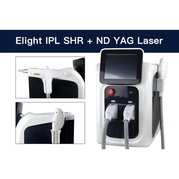 2022 Portable 2 in One IPL Nd Yag OPT Freckle Whitening Laser Tattoo Hair Removal Equipment