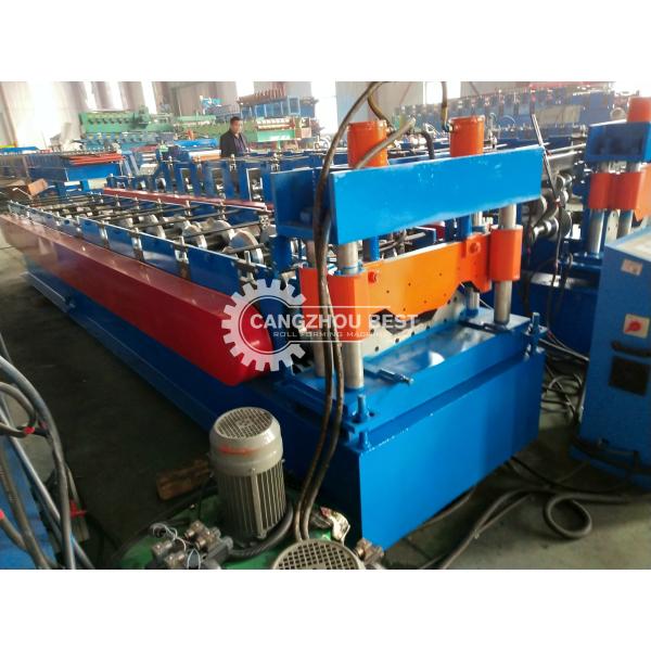 Buy 914-610 Type Long Span Curving Roof Panel Roll Forming Machine PLC Control System at wholesale prices