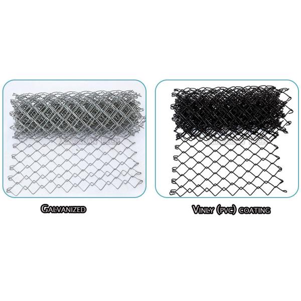 Galvanized Chain Link Fence Fabric Polyvinyl Chloride PVC To Keep Out Trespassers