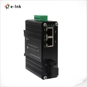 China Micro Industrial 90W PoE++ Media Converter RJ45 SC 100Base-FX on sale