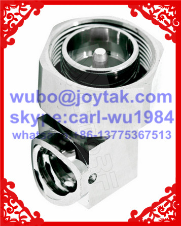 Buy 4.3-10 connector male solder type right angle for 1/2 superflex cable all brass Tri-alloy plating PIM -160dBc at wholesale prices