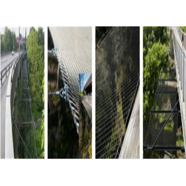 7*19 Structure Black Stainless Steel Wire Rope Net For Plant