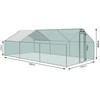 Outdoor Heavy Duty 6x3x2m Dog Run Chicken Coop