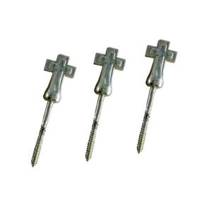 Cross Model Casket Hardware Wholesale Matching Bracket , Screw Coffin Fittings