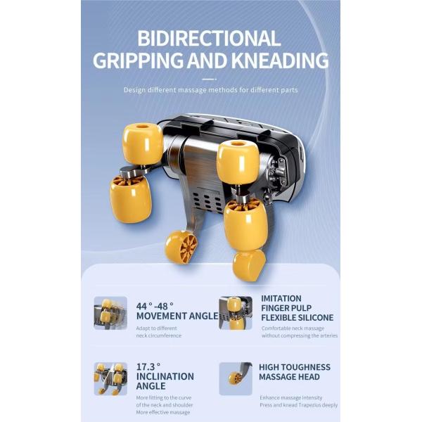 Electric Vibration Neck and Shoulder Massager Pulse Massager Kneading Shoulder Massager