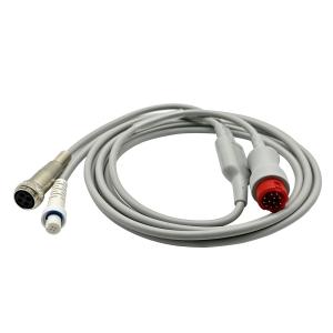 Mindray Cardiac Output Y Cable CO Cable 12 Pin Connector 0010-30-42743