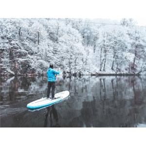 PVC Drop Stich Inflatable Snow Air Board On Ice Lake