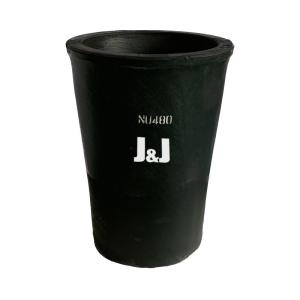 Capacity 1 - 100kg Silicon Carbide Graphite Crucible Induction Heating Straight