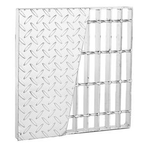 Anti Slip Checker Pattern Pressure Welding Metal Grill Grate