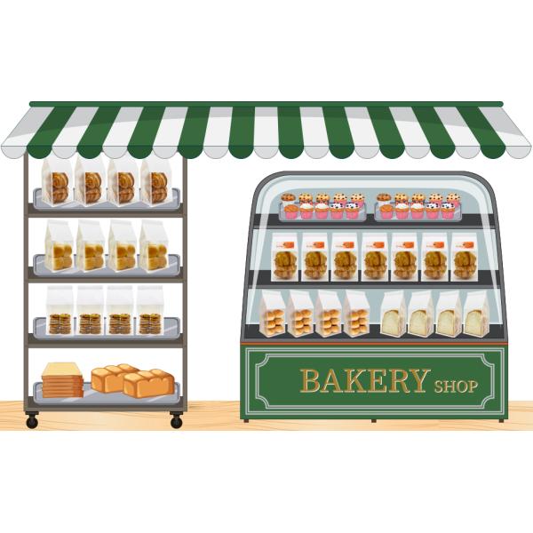 white kraft bakery bags with window 