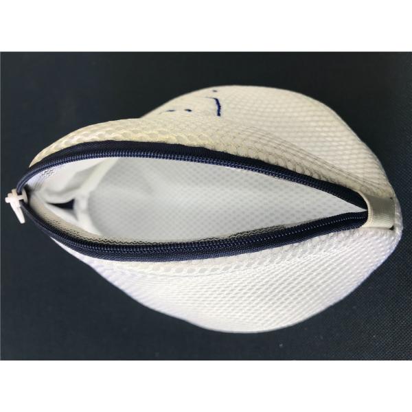 Quality underwear washing protection poly mesh bra laundry bag with zipper type