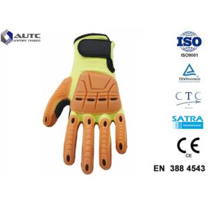 Two Layer Half Leather PPE Safety Gloves fire resistance