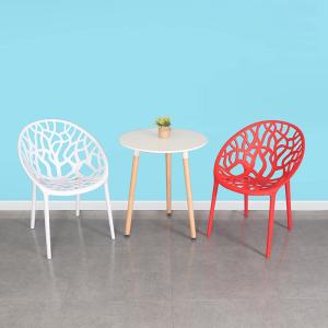 PP Plastic Stackable Dining Room Chairs Modern Leisure Garden 45x48x80cm