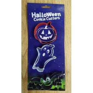 FBTZ102801 Set of 3 Halloween PP spray painting cookie cutters