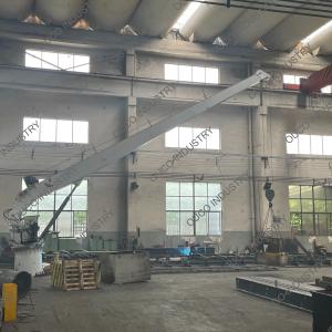 Pedestal Marine Crane Hydraulic Power Fixed Boom 15m / Min