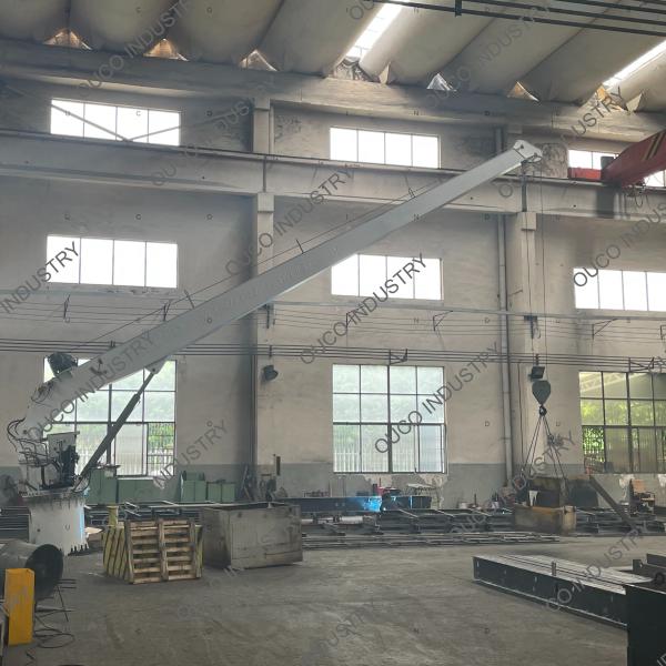 Buy  Pedestal Marine Crane Hydraulic Power Fixed Boom 15m / Min at wholesale prices