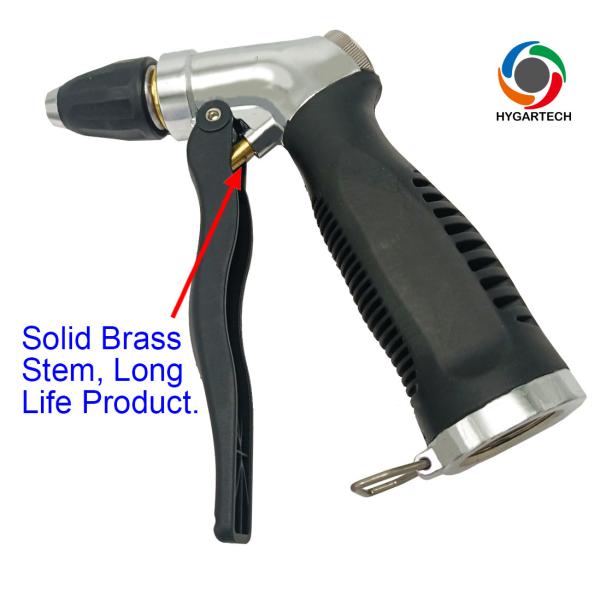Buy Metal Hose Nozzle Washing Gun With Front Trigger Control at wholesale prices