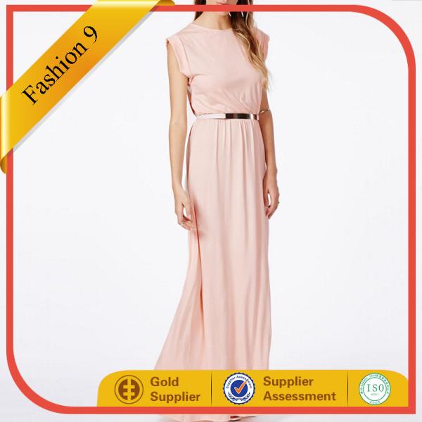 Buy Floor Length NUDE T-SHIRT MAXI DRESS at wholesale prices