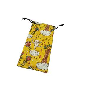 Natural Digital Pringting Glasses Pouch Case 100% Polyester Eco-friendly