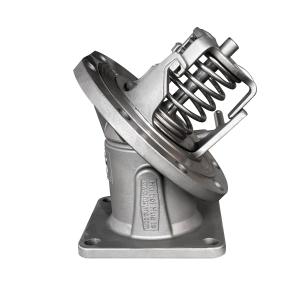 Sliver Stainless Steel Angle Valve for Control and Regulation of Medium