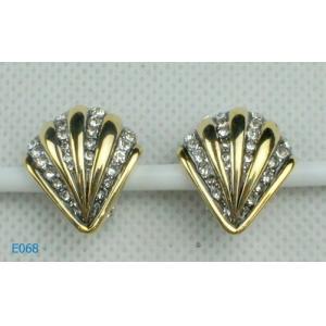 2012 fashion zirconia stud earrings with crystals with new design