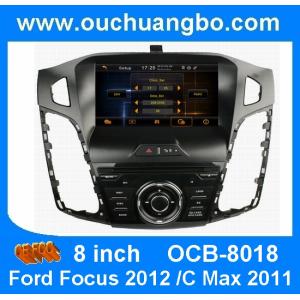 Ouchuangbo one din 8 inch car auto radio for Ford Focus 2012 with 3D RDS