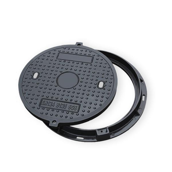 Buy Customizable FRP Manhole Cover EN124 500mm Lockable Sewage Plate at wholesale prices