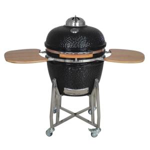 SGS Black Cast Iron Grate Barbeque 24 Inch Kamado Grill