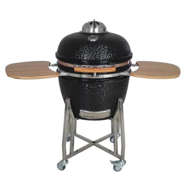 Buy SGS Black Cast Iron Grate Barbeque 24 Inch Kamado Grill at wholesale prices