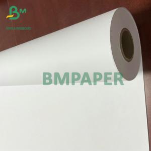 92 Brightness Plotter Paper Roll 36'' X 500ft 20# 3'' Core For Inkjet Printer