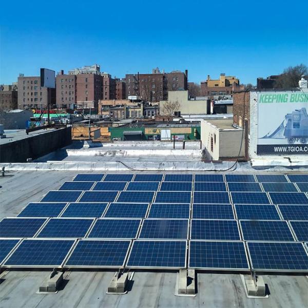 Quick Installation Cement Blocks Solar Panel Roof Mounting Systems Iron Sheet