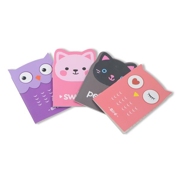 Cute Cartoon Mini Note Book Elastic Kawaii Stationery Paper Cover for Kids and Girls