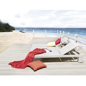 Quality hotel garden sun lounger rattan chaise lounge for sale