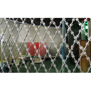 BTO-18 Concertina Razor Wire Coil , Galvanized Razor Barbed Wire