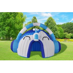 Quality Customized Blue Inflatable Headset Dome Event Tent For Commercial for sale