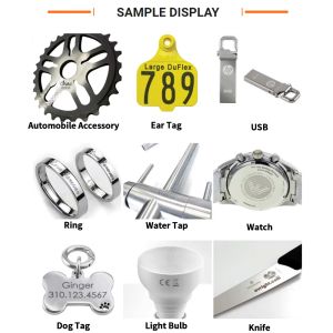 High Precision Desktop Fiber Laser Marking Engraving Machine Stainless Steel