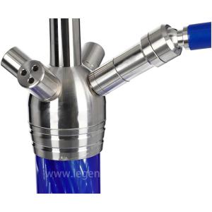 304 Stainless Steel 4 Holes Hookah Custom Shape For Natural Beginner