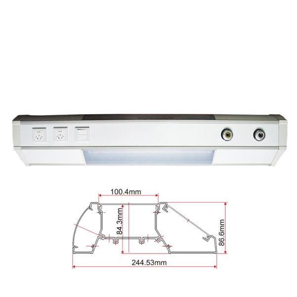 Buy Hospital Vertical Bed Head Unit 1000mm With Gas Outlet at wholesale prices