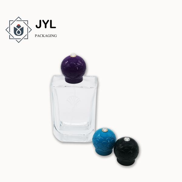 Buy Ball Shaped Luxury Zamac Perfume Cap With Crystal For FEA15 Bottle Different Color For Option at wholesale prices