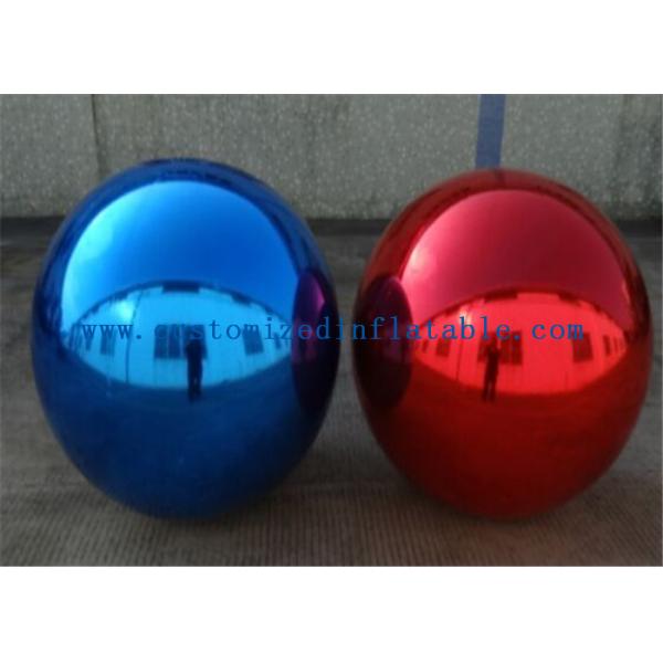 Popular Inflatable Holiday Decorations Air Mirror Ball With Bottom For Advertising