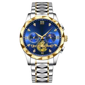 Time Display Metal Wristwatch With Fashionable Style And Function