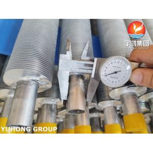 ASME SA249 Stainless Steel Wound Fin Tube Fin Type L LL KL For Air Cooler