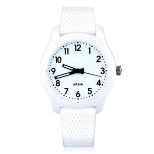 Black Plastic Quartz Watch 12mm Polyester Minimalism 3ATM Ocean Plastic