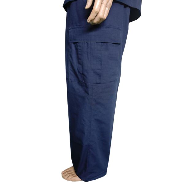 Custom Navy Blue BDU Military Uniform Set Polyester Cotton