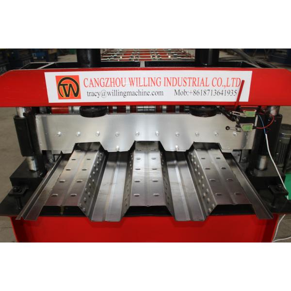 Chain Transport Roll Forming Line Metal Steel Sheet Decking Floor Production Machine