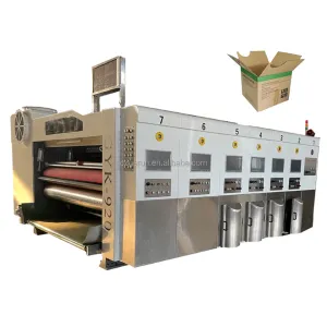 1-6 Colors Corrugated Flexo Printing Machine Chrome Plating Printing Speed 100